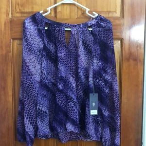 Lavender sheer snake print shirt!!!